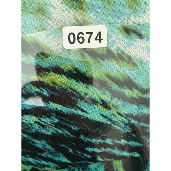 Worthington Woman Blouse Top Size 1x ELECTRIC Artsy Flowy Tunic Stretch 90s - Picture 10 of 10